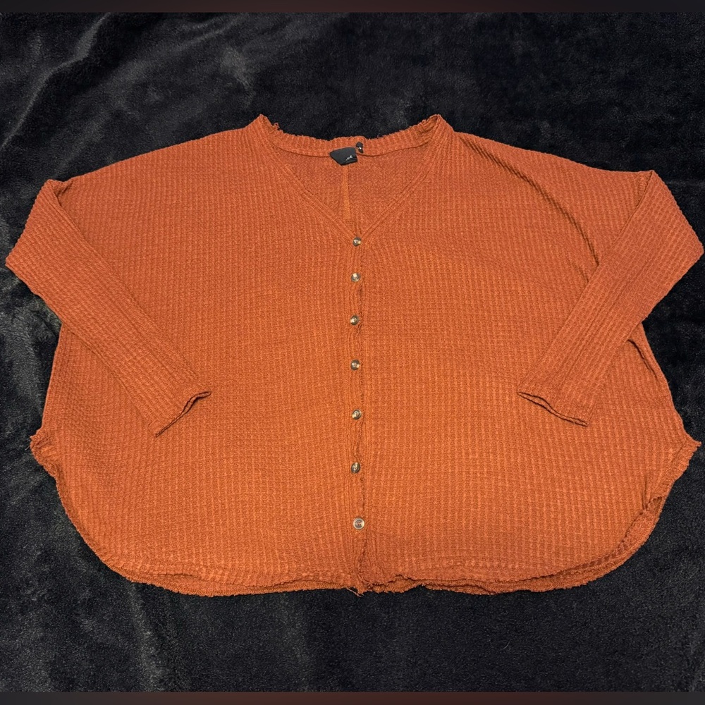 Urban Outfitters Rust Long Sleeve Top